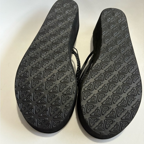 Roxy women’s wedge platform Y2K sandal size 7.5 lightweight black - Picture 6 of 8